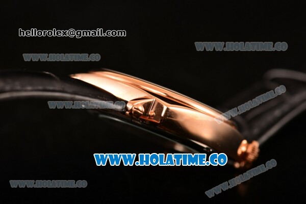Vacheron Constantin Historiques American Asia Automatic Rose Gold Case with Black Dial and White Arabic Numeral Markers - Click Image to Close
